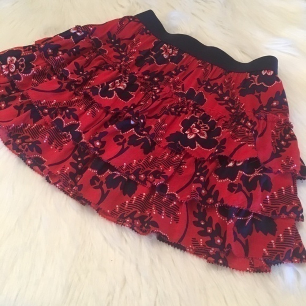 AEROPOSTALE RED BANDANA PRINT MINI SKIRT